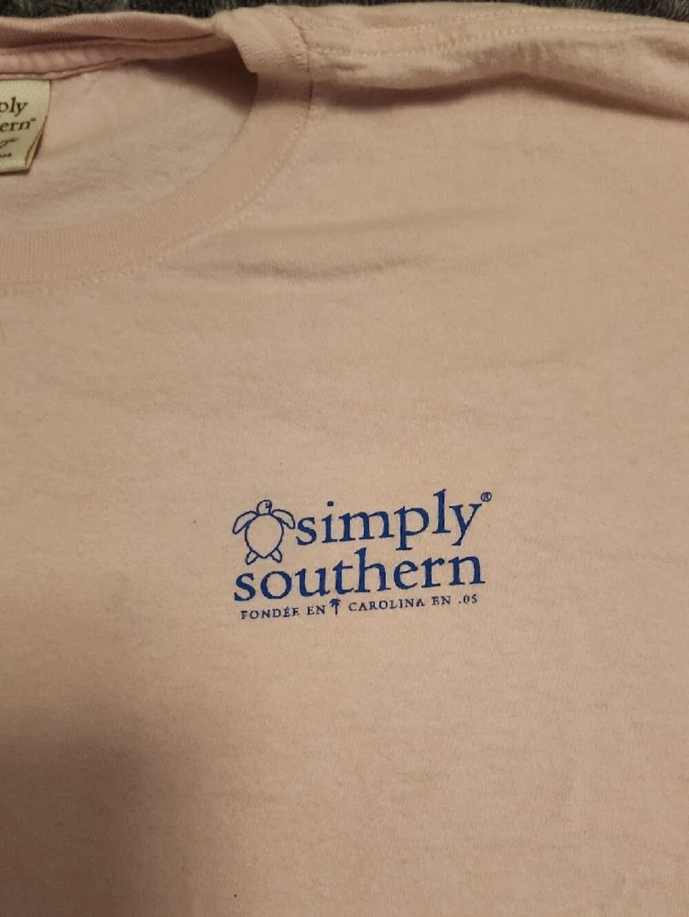 Simply Southern Women's Pink OBX Graphic Short Sleeve Tee - Picture 3 of 4